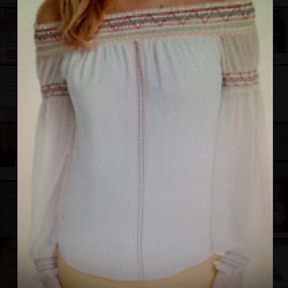 White House Black Market Tops - WHITE HOUSE BLACK MARKET BOHO BLOUSE SIZE M NWT!